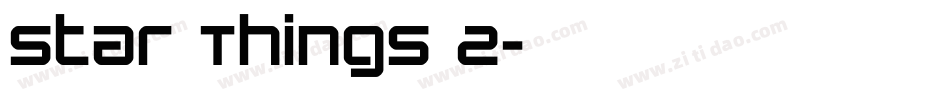Star Things 2字体转换